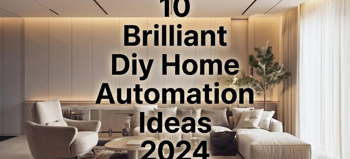 Modern living room showing 10 brilliant DIY home automation ideas for 2024 with smart lighting setup