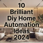 Modern living room showing 10 brilliant DIY home automation ideas for 2024 with smart lighting setup