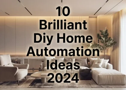 Modern living room showing 10 brilliant DIY home automation ideas for 2024 with smart lighting setup
