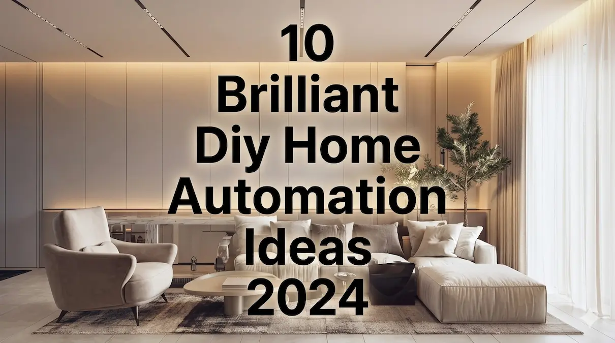 Modern living room showing 10 brilliant DIY home automation ideas for 2024 with smart lighting setup