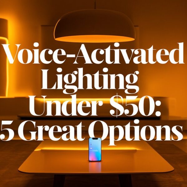 Voice-Activated Lighting Under $50: Modern lighting solutions for style, efficiency, and seamless hands-free control.