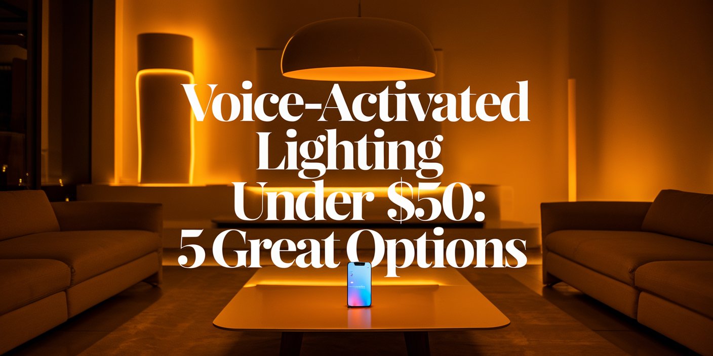 Voice-Activated Lighting Under $50: Modern lighting solutions for style, efficiency, and seamless hands-free control.