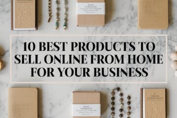 A selection of jewelry and accessories showcasing the best products to sell online from home for a profitable start.