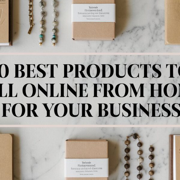 A selection of jewelry and accessories showcasing the best products to sell online from home for a profitable start.