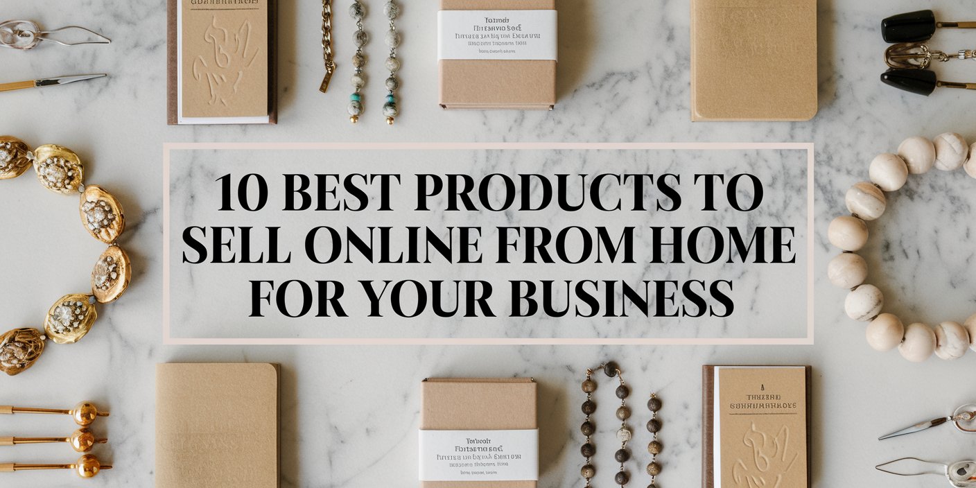 A selection of jewelry and accessories showcasing the best products to sell online from home for a profitable start.