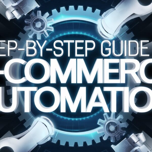 A step-by-step guide to e-commerce automation with gears and robotic elements