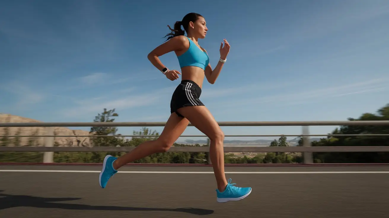 A person running on a road

Description automatically generated